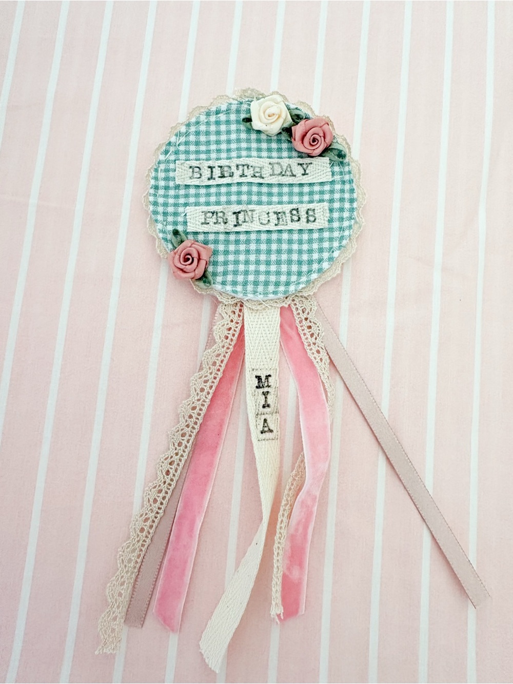 Birthday Princess Ribbon Badge  - Personalized
